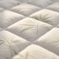 Bamboo viscose quilted surface close-up